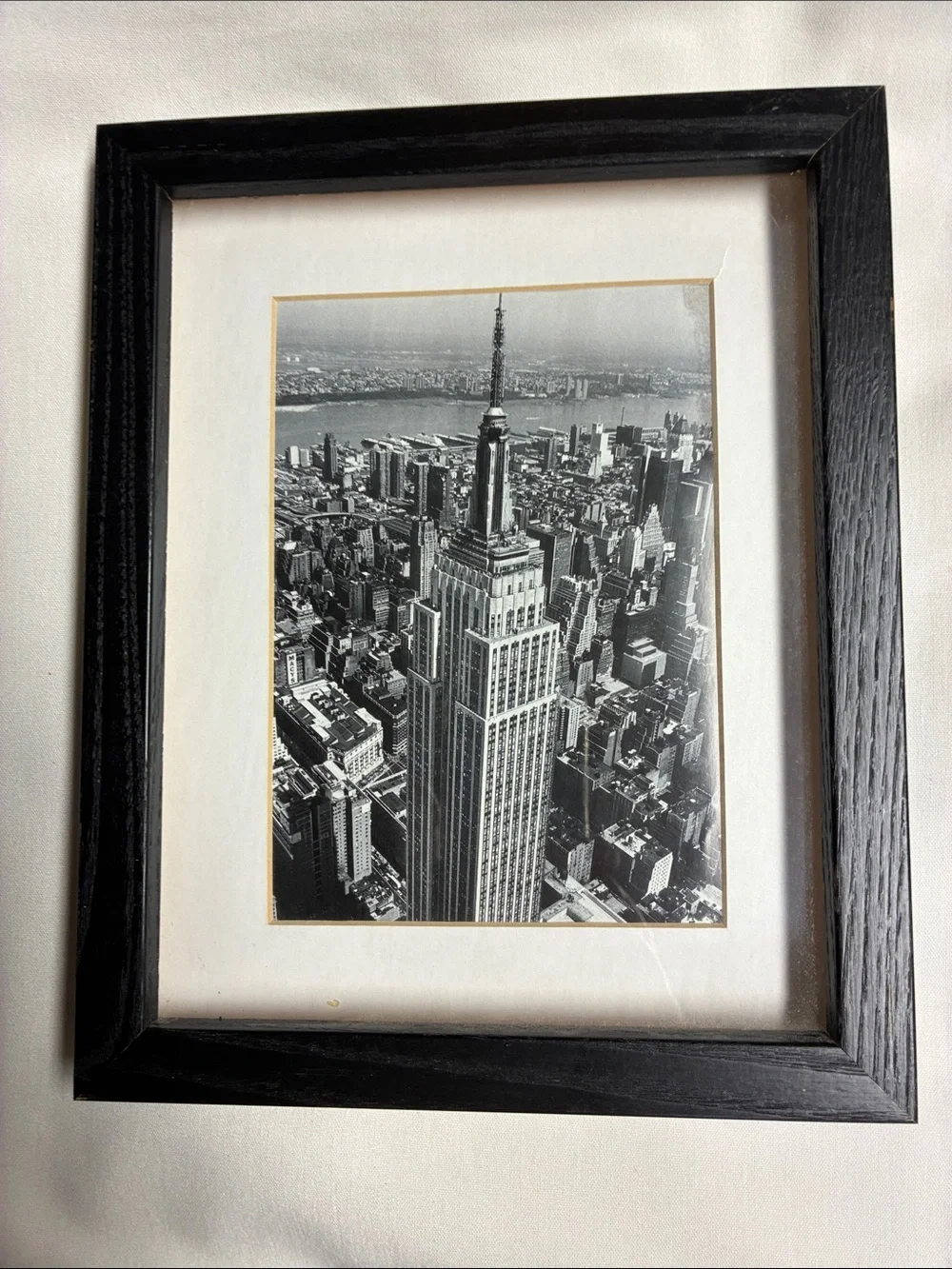 Framed Empire State Building NYC Wall Art Christopher Bliss Black & White